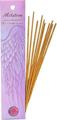Image de Set d'encens Encens ange Metatron -- 20 g + photophore lotus naturel g
