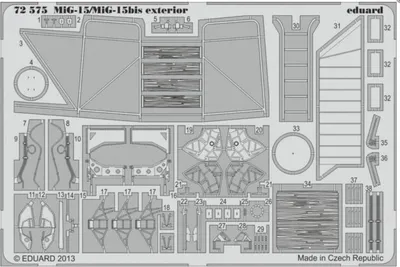 Produktbild von MiG-15/MiG-15bis exterior for Eduard / 1:72