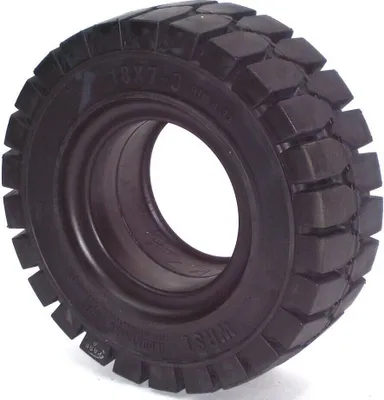 Produktbild von Vollgummi Gabelstapler Reifen 18x7-8/4.33 Staplerreifen 56040 mit Haltenase Rad