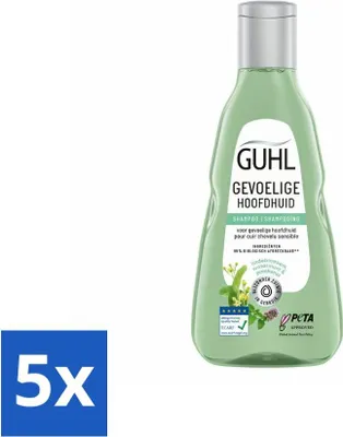 Productafbeelding van Guhl - Shampoo - Voor een gevoelige hoofdhuid - 250 ml - Voordeelverpakking - 5 stuks