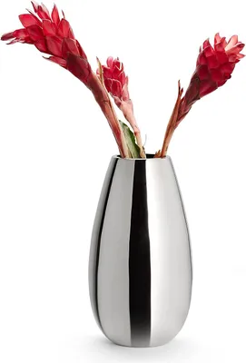 Produktbild von Philippi Anais Vase L Aluminium, Nickel, hochglanzpoliert 240032
