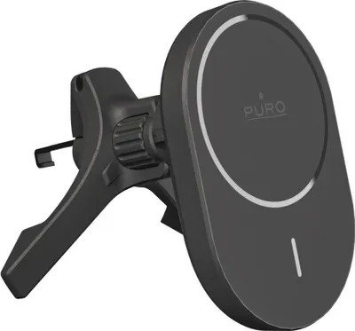 Produktbild von Autohalterung Puro mit Qi2-Ladegerät, kompatibel mit MagSafe - Schwarz