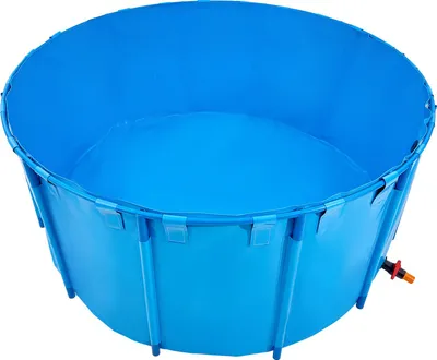 Produktbild von SucceBuy PVC Fischteich φ2400x1000mm Fischtank Fischbecken 5000L Koiteich blau