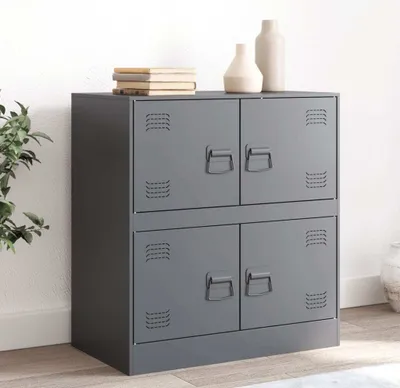 Productafbeelding van Maison Exclusive - Dressoir, antraciet, 67x39x73 cm, staal