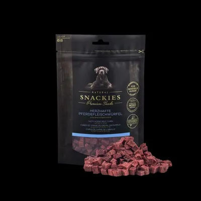 Produktbild von SNACKIES Herzhafte Pferdefleischwürfel 170 g