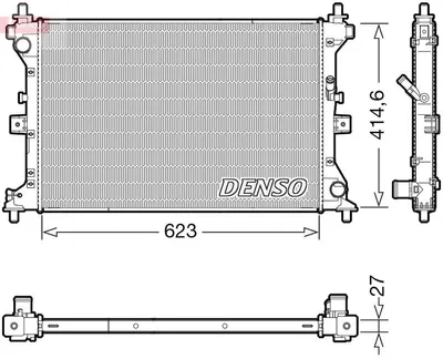 Produktbild von DENSO DRM47039 Kühler Wasserkühler Motorkühler für SUZUKI VITARA (LY) SX4 S-Cross (JY)