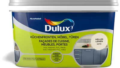 Produktbild von Dulux Fresh up Küchenfronten, Möbel, Türen Satin, Einfach mal neu streichen, Helles Leinen, 2 l