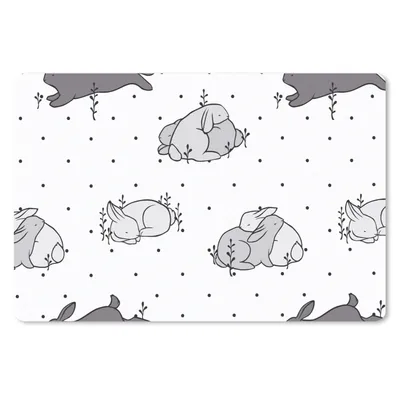 Produktbild von MuchoWow® Mauspad Mousepad Kaninchen - Tiere - Schlaf - Kinder - Verhaltensmuster 27x18 cm - Mousepads - Maus Mat - Pad - Mausunterlage - Büroartikel - Desk Matten
