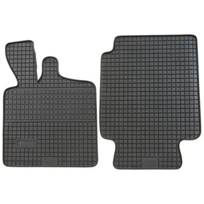 Immagine prodotto di per Smart fortwo Coupé dal 1998-02/2007 Tappetini in gomma PETEX montati 2 pezzi neri Tappetini per tutte le stagioni Tappetini in gomma per il pavimento