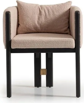 Immagine prodotto di Gruppo di sedie per sala da pranzo sedie sedia da cucina 4 pezzi poltrona beige