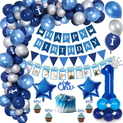 Immagine prodotto di Omgoods - Decorazioni per il primo compleanno dei bambini - Palloncini e striscioni
