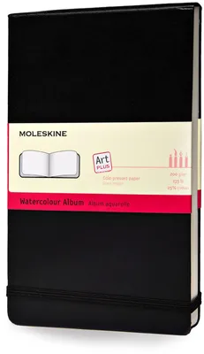 Obrázok produktu pre Moleskine Aquarellalbum, L/A5, 200g-Aquarellpapier, Hard Cover, Schwarz