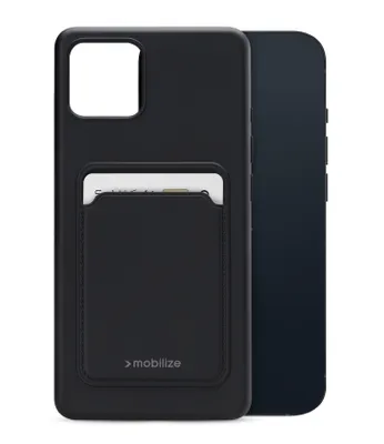 Imagen del producto de Funda de silicona para tarjetas, color  mate, compatible con Apple iPhone 13 Mini
