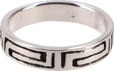 Produktbild von Silberring, Boho Style Ethno Ring mit Keltischem Meander - Modell 9, Silber-Farben, SterlingSilber, Ringgröße: 55 (17,5 mm)