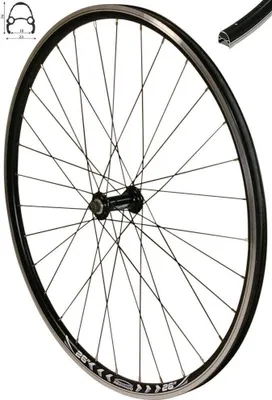 Produktbild von REDONDO 26 Zoll Vorderrad Laufrad Fahrrad V-Profil Hohlkammer Felge Schwarz
