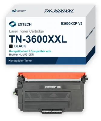 Produktbild von Toner kompatibel mit Brother TN-3600XXL HL-L5210DN HL-L5210DW HL-L5215DN Schwarz