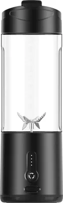 Produktbild von Tragbarer Mixerbecher, USB-Elektro-Fruchtpresse, wiederaufladbarer Saftmixer 530 ml mit 6 Klingen fuer Outdoor-Sport, Reisen, Camping