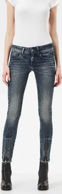 Produktbild von G-star Lynn Zip Grip Mid Skinny Cerro Stretch Denim Dark Aged 26