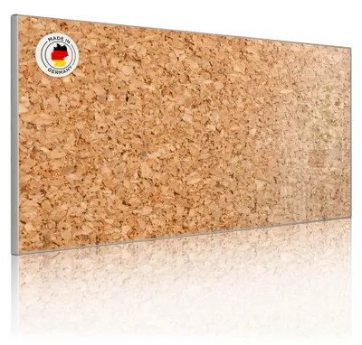 Produktbild von Metall Magnettafel beschreibbar 78x37cm Motiv Kork [MTSQ 11264]
