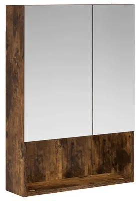 Produktbild von Badezimmerspiegelschrank Geräucherte Eiche 50 x 14,5 x 70 cm