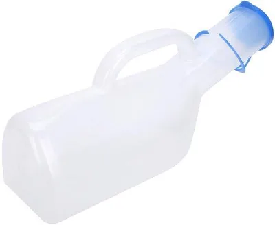 Zdjęcie produktu dla Wytrzymała, przenośna butelka z tworzywa sztucznego dla mężczyzn – pojemnik na mocz do użytku w podróży i w domu, 1000 ml