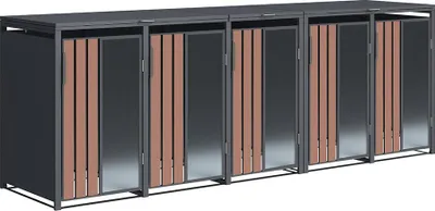 Zdjęcie produktu dla Westmann Status 5 metalowy pojemnik na śmieci 5x240 l antracyt