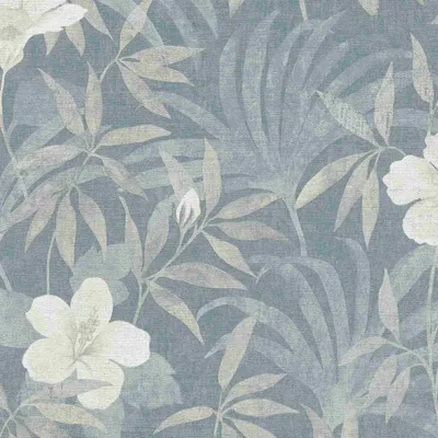 Zdjęcie produktu dla A.S. Creation Blumentapete Cuba Vliestapete floral beige blau