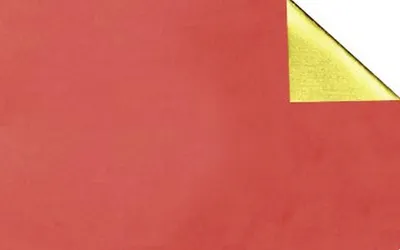 Produktbild von Alu-Bastelfolie Rolle 10mx50cm gold/rot glänzend