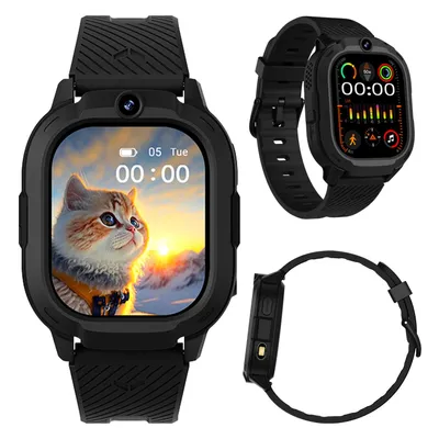 Produktbild von KIKIDO Kinder Smart Watch GPS und 5G-Videoanrufe smartwatch 2GB RAM+16GB ROM, LBS+WiFi+GPS, für Mädchen und Jungen Schwarz