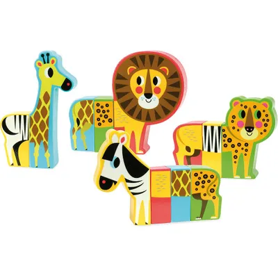 Obrázok produktu pre Vilac Drevené puzzle Happy Safari