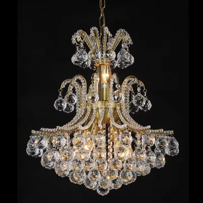 Produktbild von Clayre & Eef Kronleuchter Ø 50x60/180 cm Goldfarbig Eisen