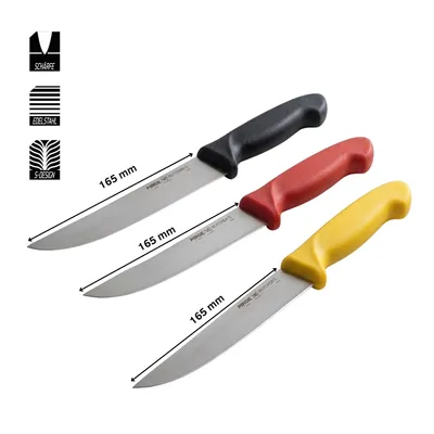 Produktbild von Pirge Butcher's Germany Profi Metzgermesser Set 16.5 cm - Schärfste Schlachtermesser - Fleischermesser