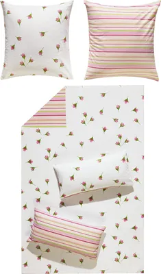 Produktbild von REDBEST Wendebettwäsche rosé 1x 200x200 cm + 2x 80x80 cm