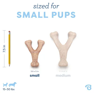 Produktbild von Benebone Stofftierknochen für kleine Welpen geeignet für mäßiges Kauen