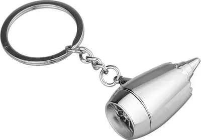Produktbild von Jet Engine Keyring - Stylisches Gadget für Luftfahrt- und Technologie-Liebhaber