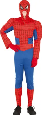 Produktbild von Superheld Maske Abenteuerfigur Comicheld Spinnen Held Karnevalskostüm Kostümierung, Größe: 14 - 16 Jahre Farbe: Rot