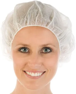 Produktbild von HYGONORM Barret-Haube "BETTINA", PP-Vlies, weiß
