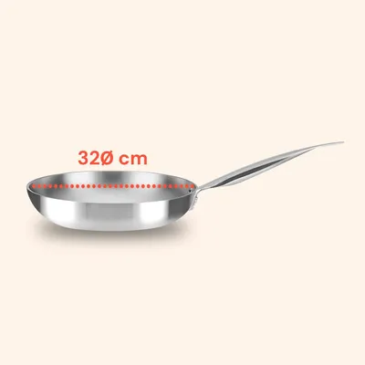 Bratpfanne 32 cm, Aluminium, 4,6 l, ofenfest bis 300 °C