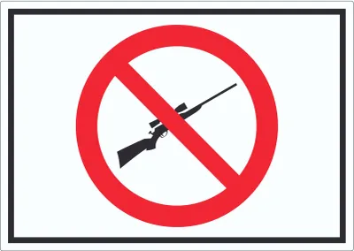 Produktbild von Waffen verboten Aufkleber Symbol A6 (105x148mm)