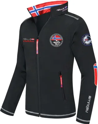 Zdjęcie produktu dla Męska kurtka softshellowa Nebulus MAESTRO, ciepła kurtka outdoorowa, praktyczna i wszechstronna kurtka przejściowa, Q501 - męska, czarny, L