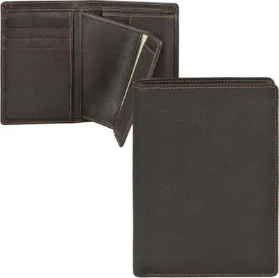 Produktbild von Sonnenleder Geldbörse Leder mit herausnehmbarem Ausweisetui Herren Damen Portemonnaie Geldbeutel RHEIN mocca braun 822-280-77