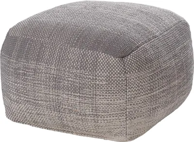Produktbild von Sitzpouf - Grau - Webstoff - 50 x 50 cm - mit Farbverlauf