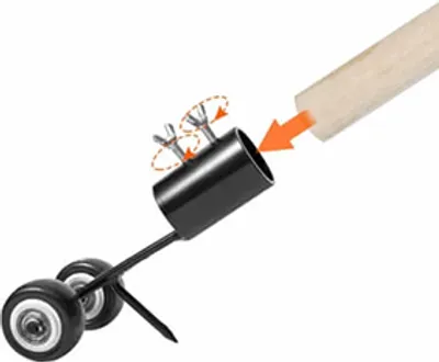 Image de Désherbeur Sur Roues, Grattoir à Joints, Désherbeur Jardin Weeder Manuel - RUNCO