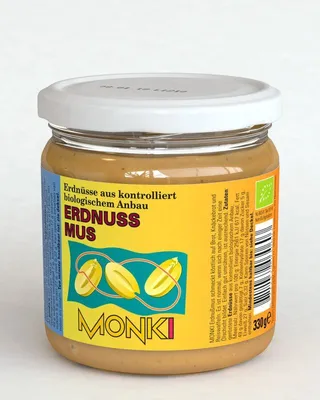 Produktbild von Monki Erdnussmus mit Salz -  - 330g