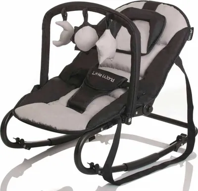 Produktbild von Little World Babywippe Stardust Black 'n Gray