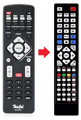 Produktbild von Ersatz Fernbedienung für Teufel  KB22CR / KOMBO 22 CR