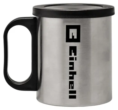 Immagine prodotto di EINHELL Tazza da caffè originale, 240 ml con coperchio, acciaio inox, antipolvere