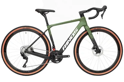 Produktbild von RINOS Carbon Gravel Bike Sandman7.0 Shimano GRX820 Schwarz/Grün XS (50)