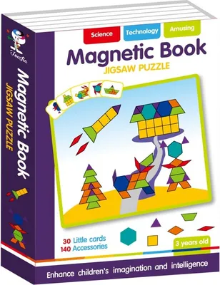 Immagine prodotto di Libro magnetico con forme a puzzle 170 pezzi