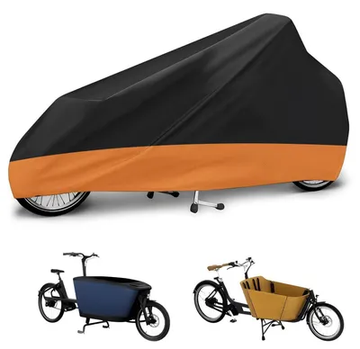 Produktbild von Lastenrad Abdeckung wasserdicht 285x65x115 cm Orange 600D Oxford